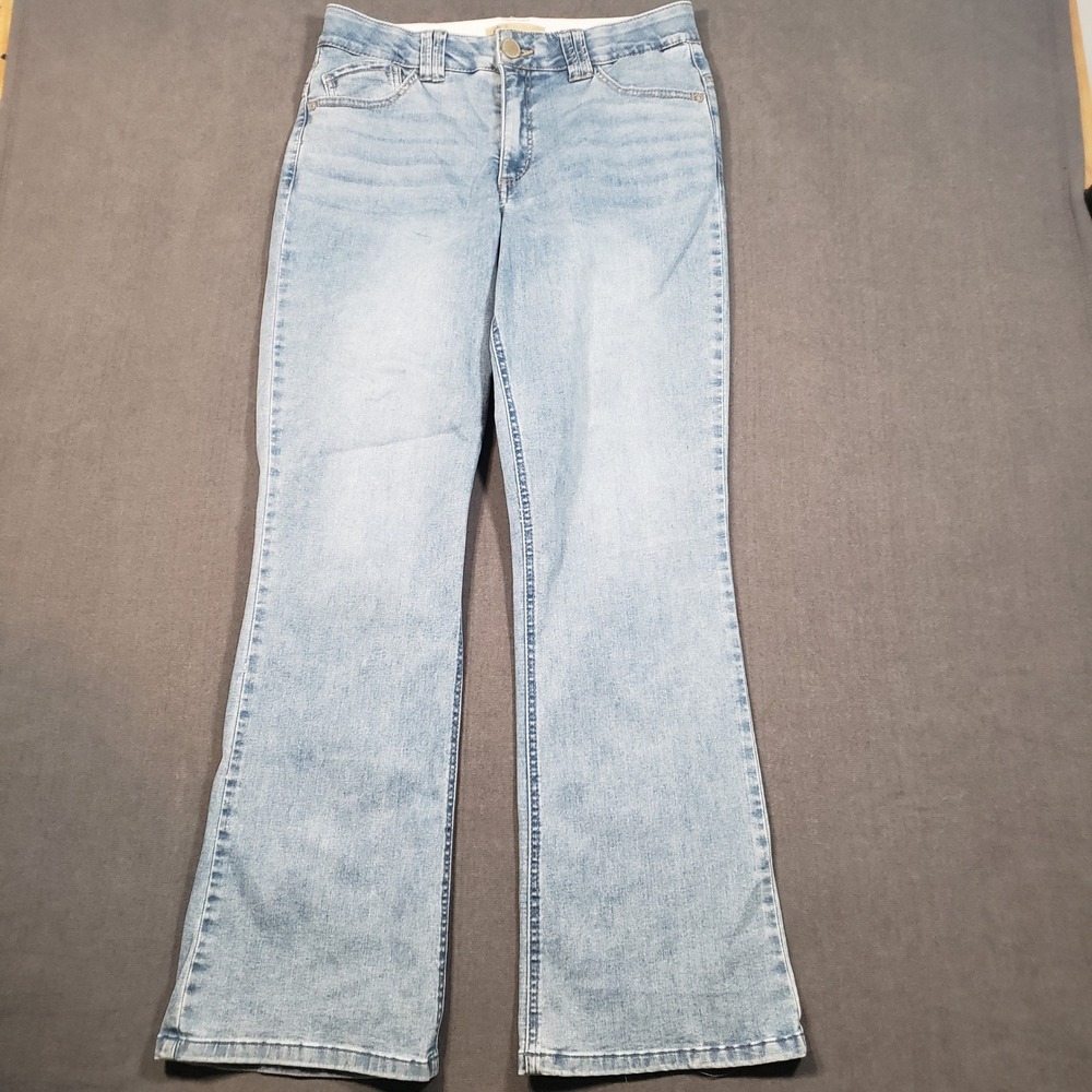 Democracy Jeans Womens 12 Light Blue‎ Ab Technology Stretch Bootcut B1903KEQAXX